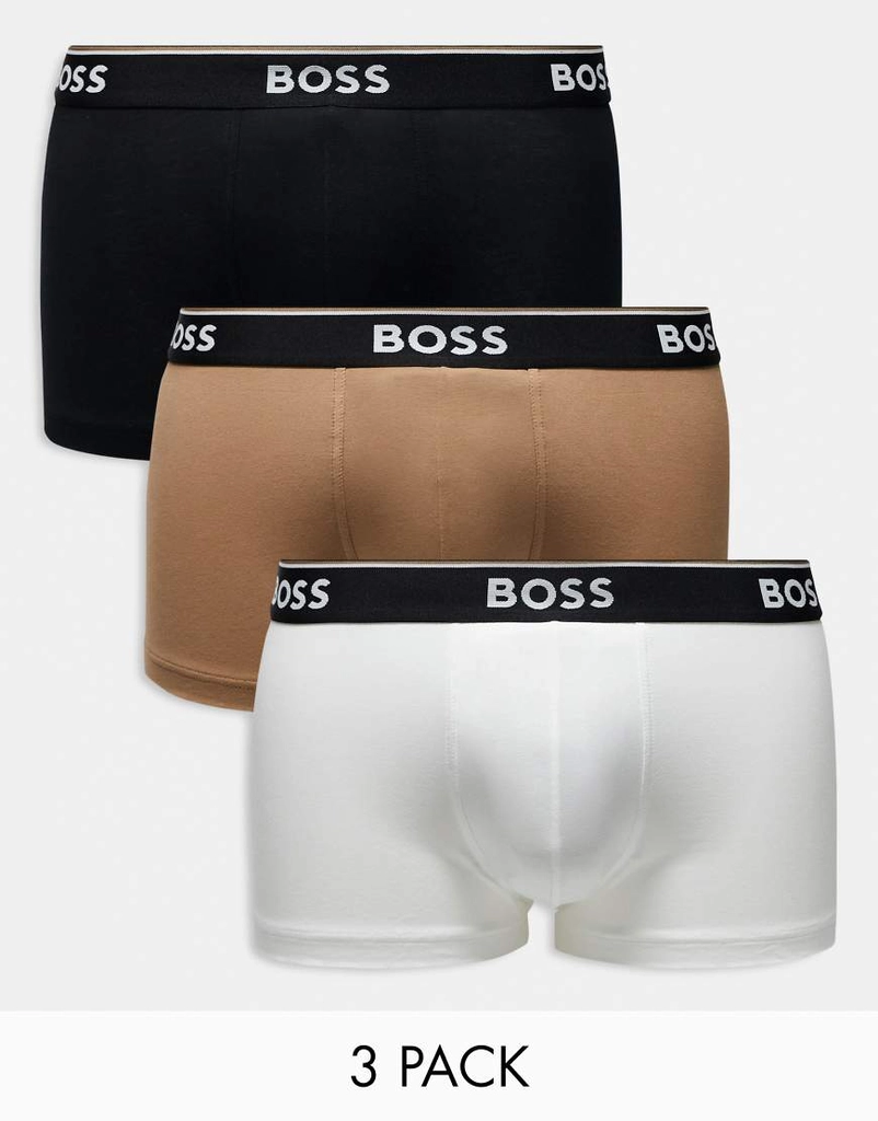 Boss Bodywear 3 pack power trunks in multi